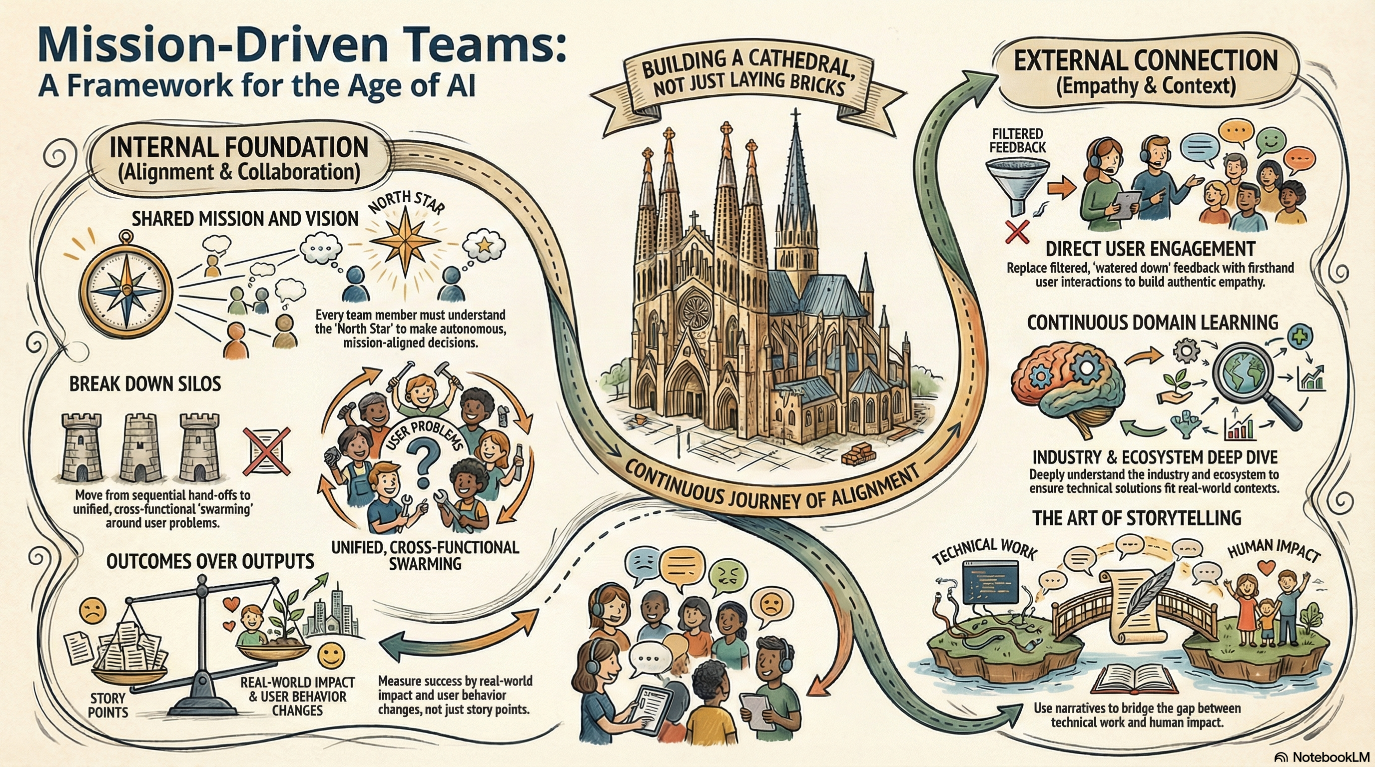 Mission-Driven Teams Framework Infographic